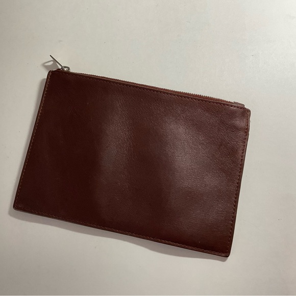 ALL SAINTS Leather Tote Paradise North/South Shoulder Bag Brown Cow Authentic - Picture 14 of 16